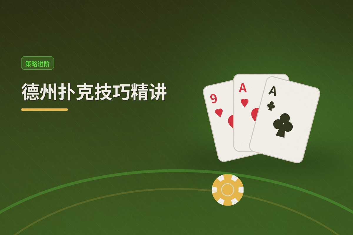 德州扑克技巧教学示意图:下注尺度、位置利用、读牌心理、价值最大化